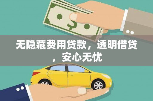 丰城无隐藏费用贷款，透明借贷，安心无忧
