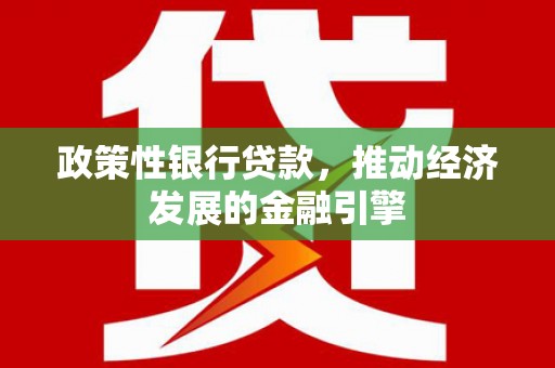 丰城政策性银行贷款，推动经济发展的金融引擎