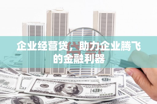 丰城企业经营贷，助力企业腾飞的金融利器