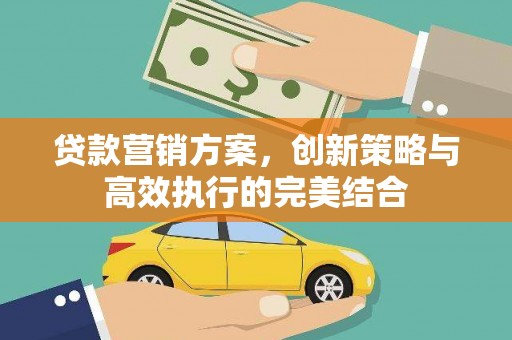 丰城贷款营销方案，创新策略与高效执行的完美结合