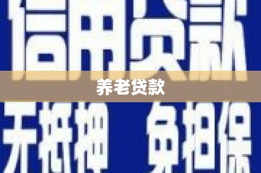 丰城养老贷款