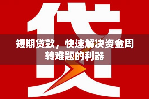 丰城短期贷款，快速解决资金周转难题的利器