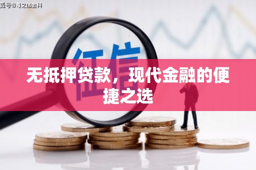 丰城无抵押贷款，现代金融的便捷之选