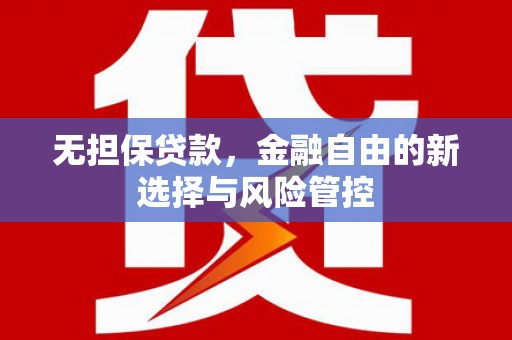 丰城无担保贷款，金融自由的新选择与风险管控