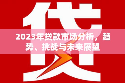 丰城2023年贷款市场分析，趋势、挑战与未来展望