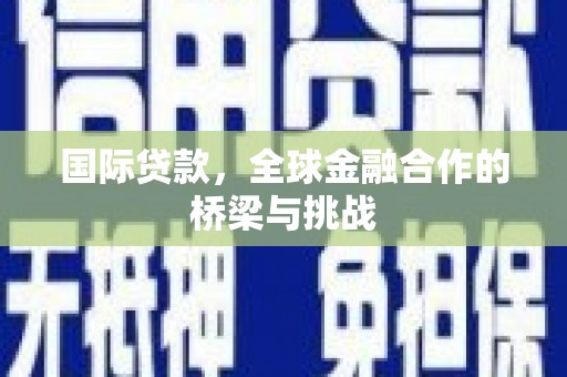丰城国际贷款，全球金融合作的桥梁与挑战