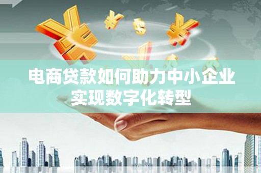 丰城电商贷款如何助力中小企业实现数字化转型