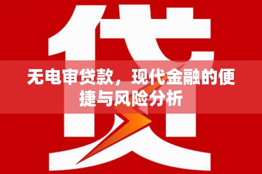 丰城无电审贷款，现代金融的便捷与风险分析