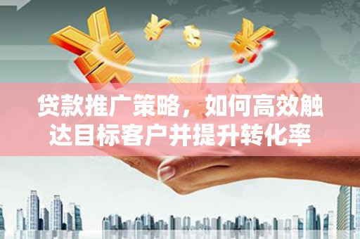 丰城贷款推广策略，如何高效触达目标客户并提升转化率