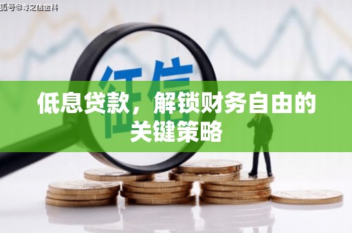 丰城低息贷款，解锁财务自由的关键策略
