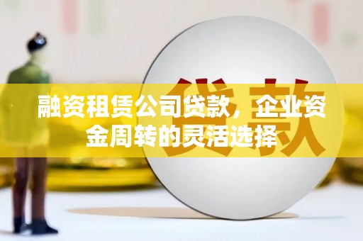 丰城融资租赁公司贷款，企业资金周转的灵活选择