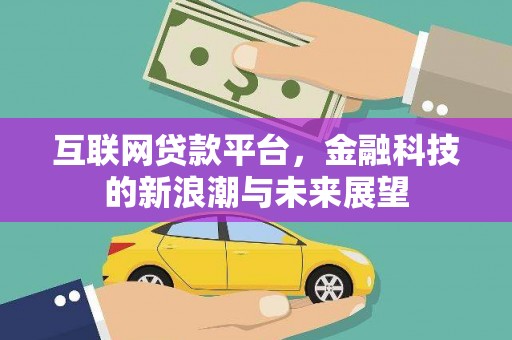 丰城互联网贷款平台，金融科技的新浪潮与未来展望