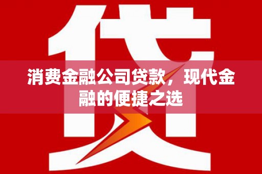 丰城消费金融公司贷款，现代金融的便捷之选