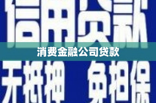 丰城消费金融公司贷款