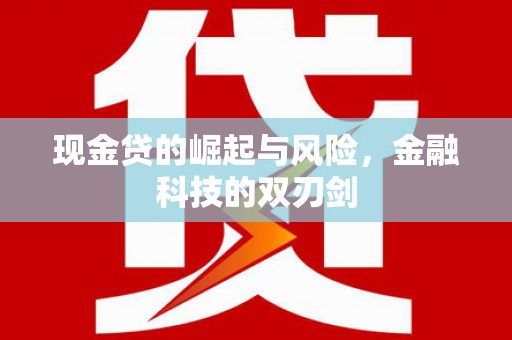 丰城现金贷的崛起与风险，金融科技的双刃剑
