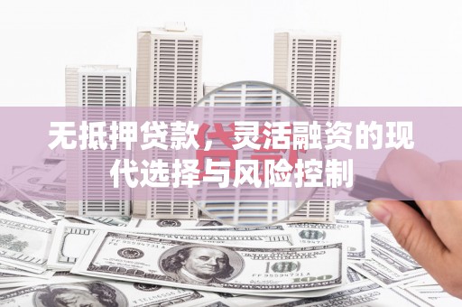 丰城无抵押贷款，灵活融资的现代选择与风险控制