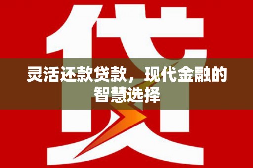 丰城灵活还款贷款，现代金融的智慧选择