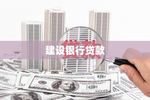 丰城建设银行贷款