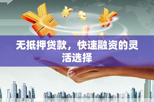 丰城无抵押贷款，快速融资的灵活选择