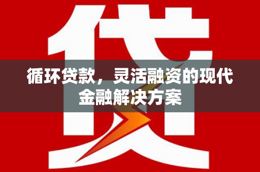 丰城循环贷款，灵活融资的现代金融解决方案