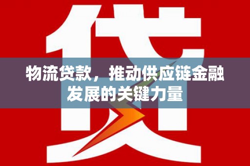 丰城物流贷款，推动供应链金融发展的关键力量