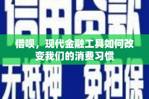丰城借呗，现代金融工具如何改变我们的消费习惯
