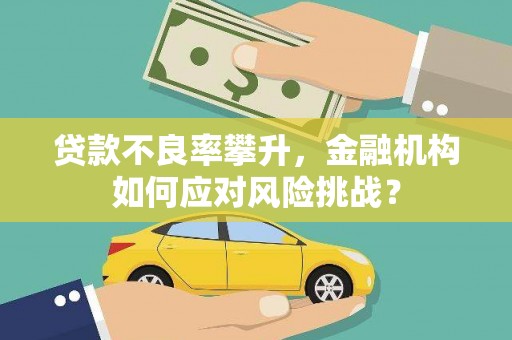 丰城贷款不良率攀升，金融机构如何应对风险挑战？