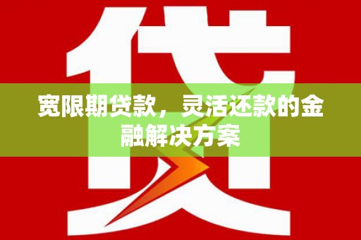 丰城宽限期贷款，灵活还款的金融解决方案