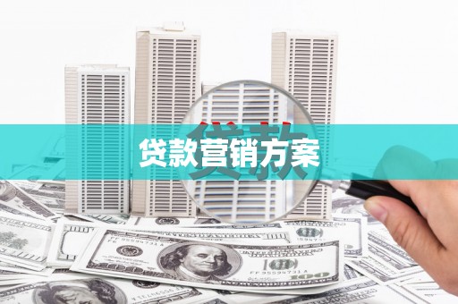 丰城贷款营销方案