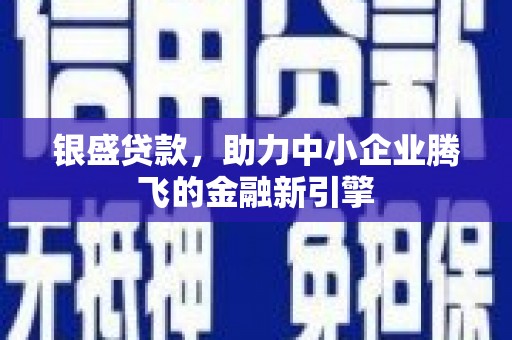 丰城银盛贷款，助力中小企业腾飞的金融新引擎