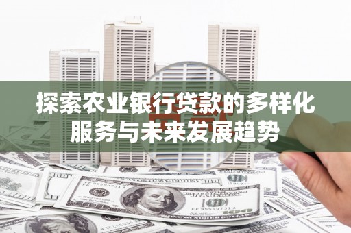 丰城探索农业银行贷款的多样化服务与未来发展趋势