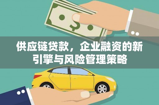 丰城供应链贷款，企业融资的新引擎与风险管理策略