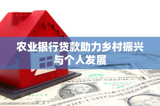 丰城农业银行贷款助力乡村振兴与个人发展