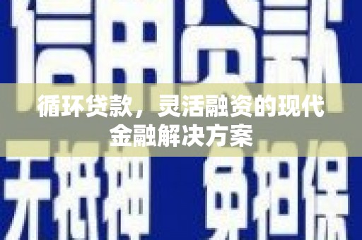 丰城循环贷款，灵活融资的现代金融解决方案