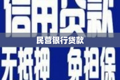 丰城民营银行贷款