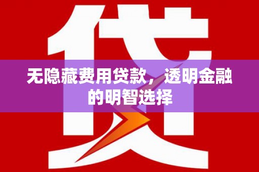 丰城无隐藏费用贷款，透明金融的明智选择